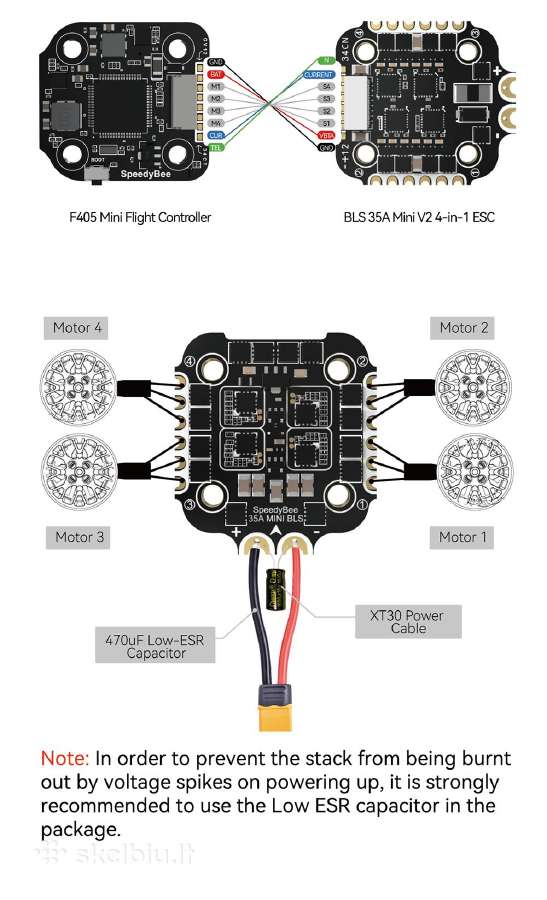 Nauji Speedybee F405 Mini 35a 20x20 Fc&esc Stack - nuotraukos Nr. 12