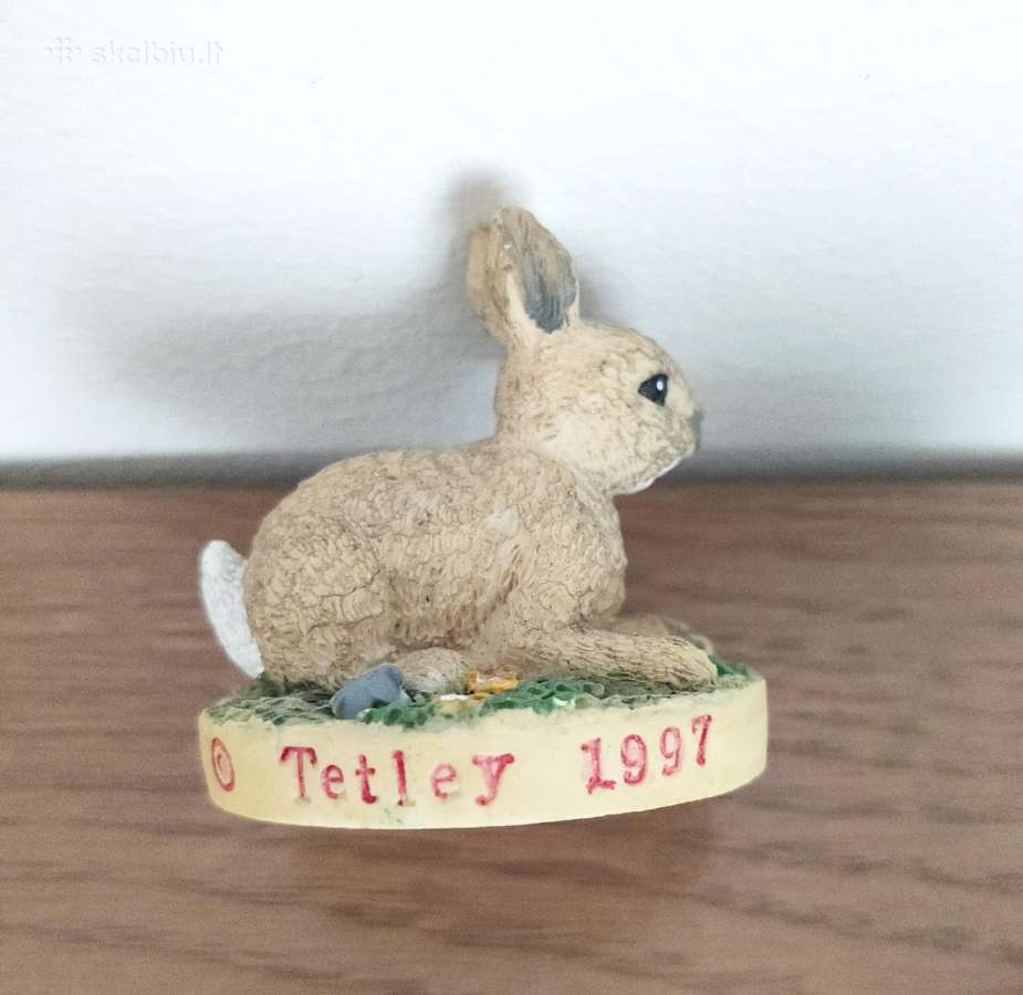 „tetley“ kiškio triušio keramikinė figūrėlė