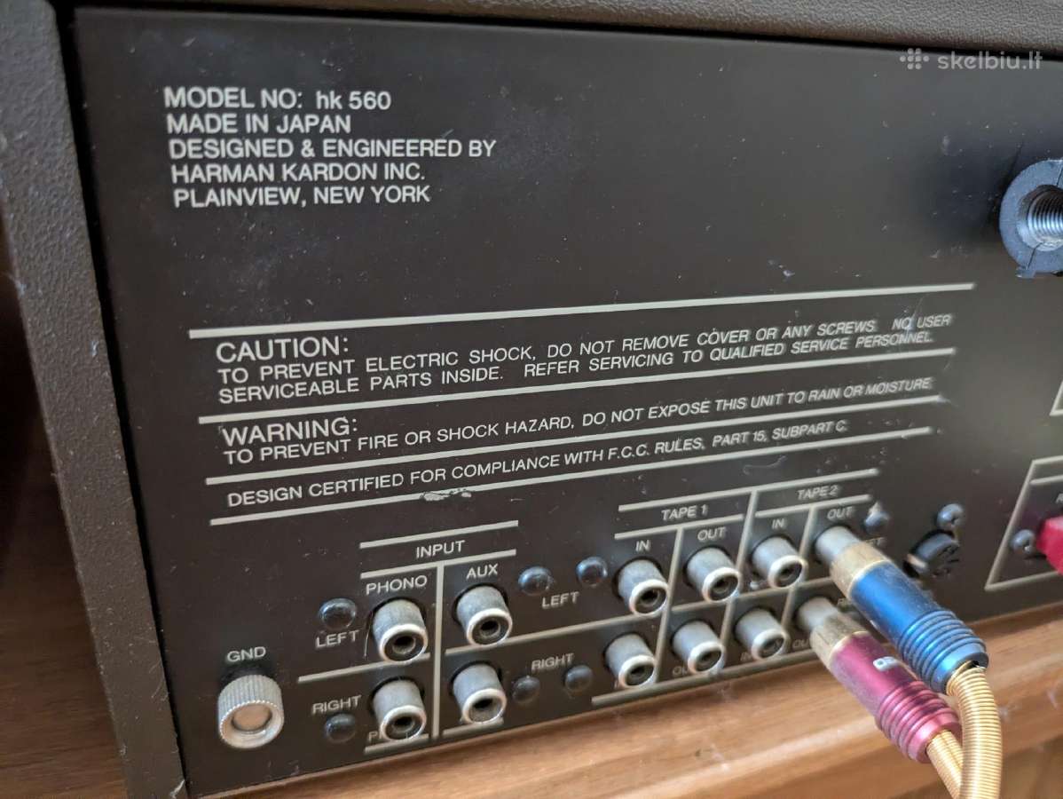 Harman/kardon kh 560 resiveris - nuotraukos Nr. 6