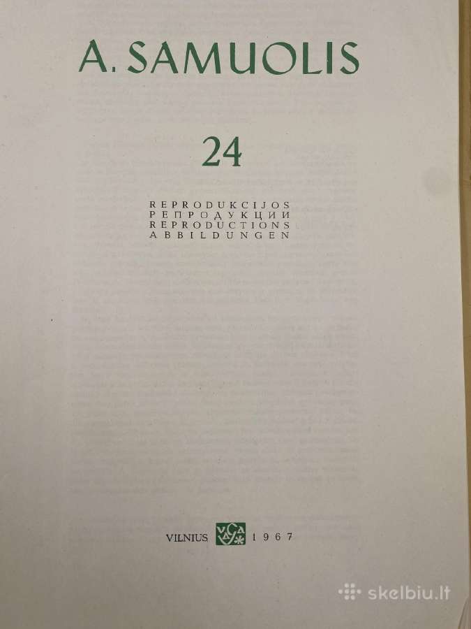 Knyga-reprodukcijų sąrašas Antanas Samuolis, 1967 - nuotraukos Nr. 3