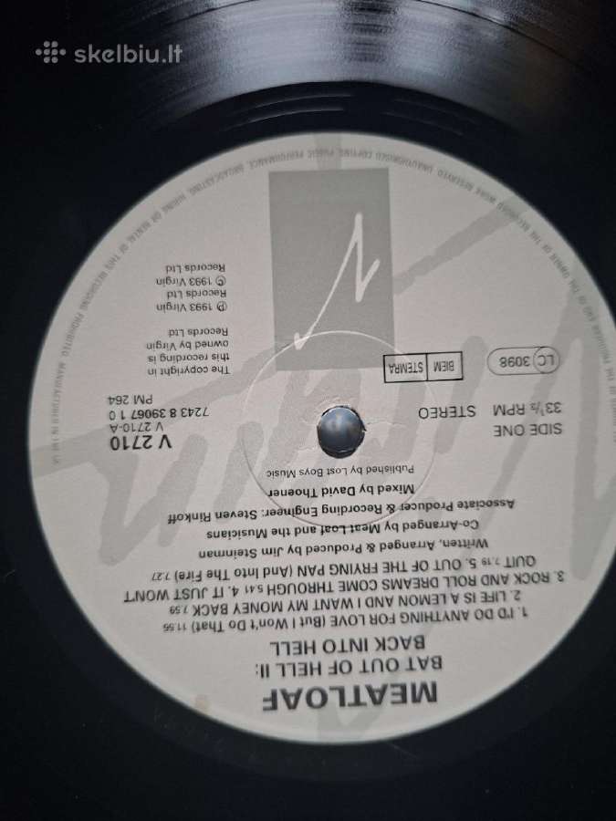 Meat Loaf 1993 “Bat Out Of Hell II: Back Into Hel - nuotraukos Nr. 3