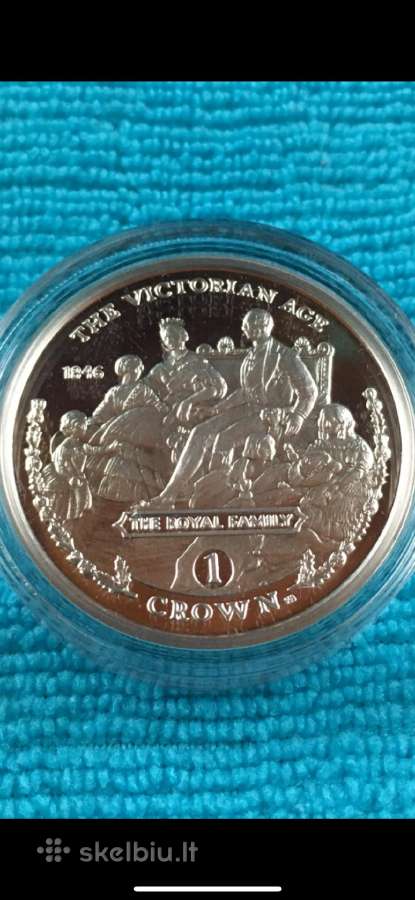 Moneta Gibraltar 2001m. 1 krona, sidabras(.925)
