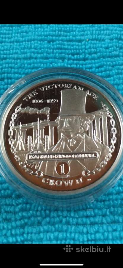 Moneta Gibraltar 2001m. 1 krona, sidabras(.925)