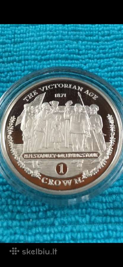 Moneta Gibraltar 2001m. 1 krona, sidabras(.925)