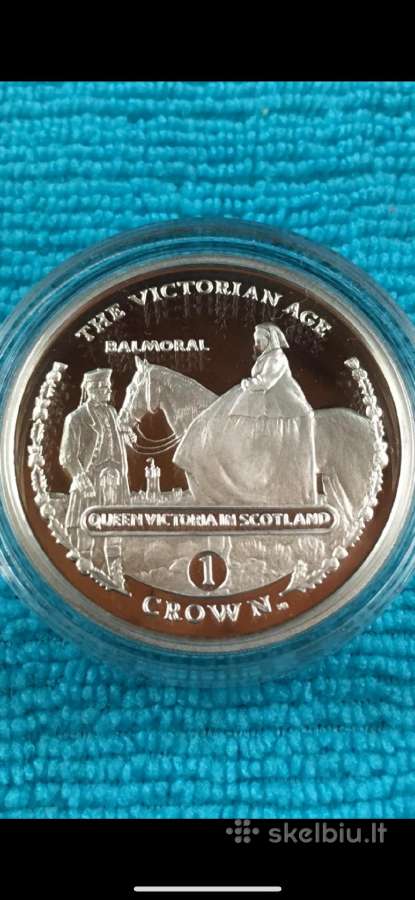Moneta Gibraltar 2001m. 1 krona, sidabras(.925)