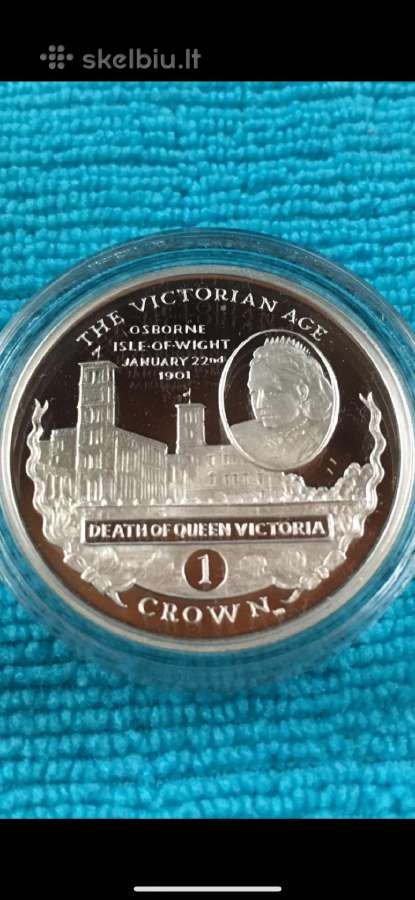 Moneta Gibraltar 2001m. 1 krona, sidabras(.925)