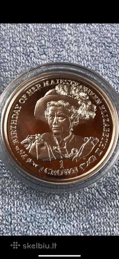 Moneta Gibraltar 2001m. 1 krona, sidabras(.925)