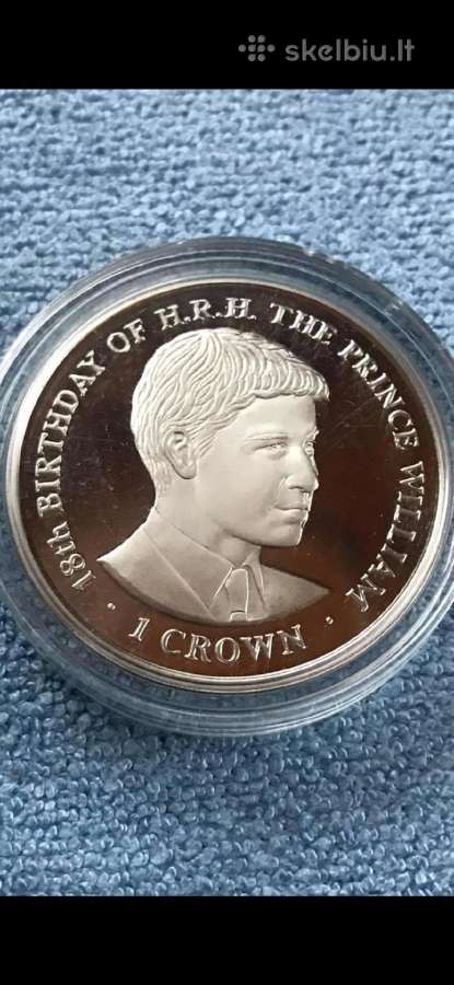 Moneta Gibraltar 2000m. 1 krona, sidabras(.925)