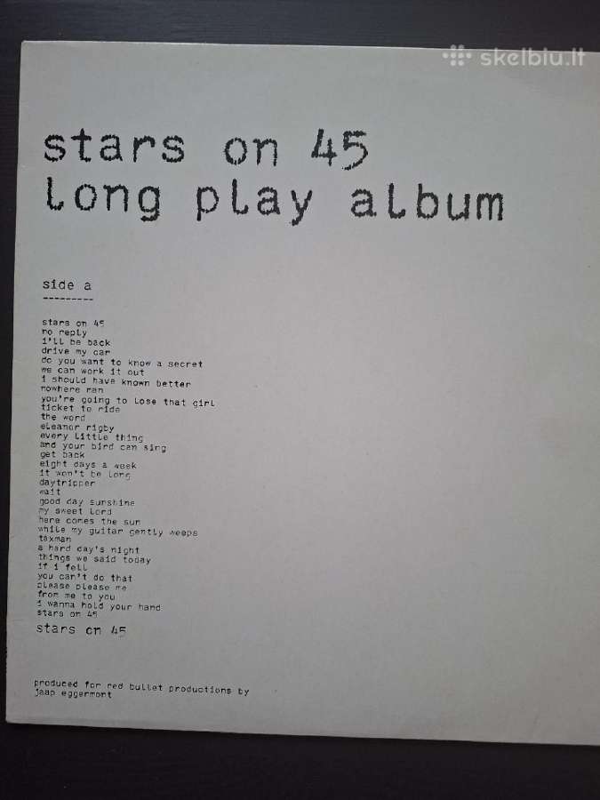 Stars On 45 I, II, III 1981-1982 "Longplay album"