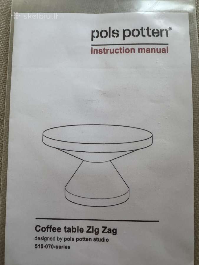 Pols Potten kavos staliukas Zig Zag - nuotraukos Nr. 2