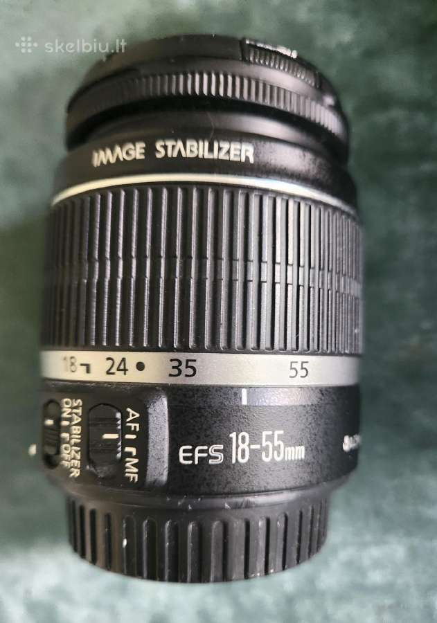 Canon efs18-55mm objektyvas.