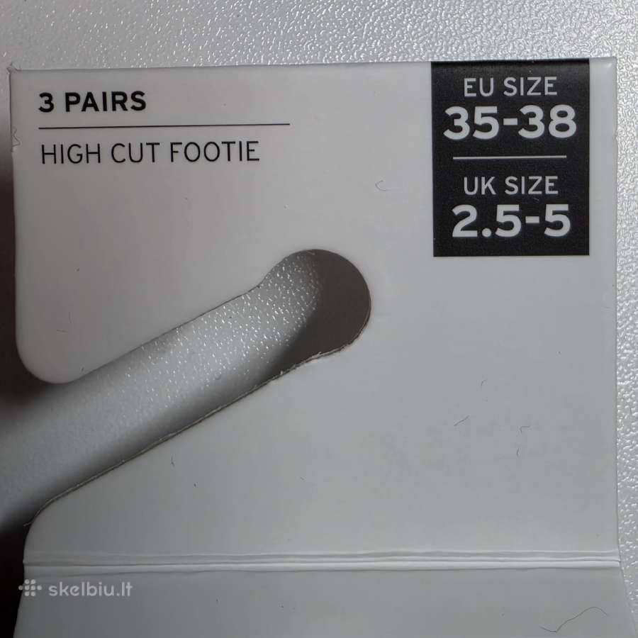 Levi's kojinės 35-38 dydžio, 3 poros - nuotraukos Nr. 2