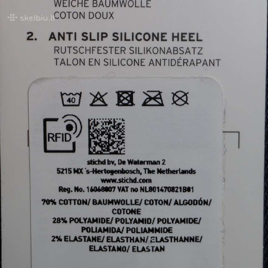 Levi's kojinės 35-38 dydžio, 3 poros - nuotraukos Nr. 9