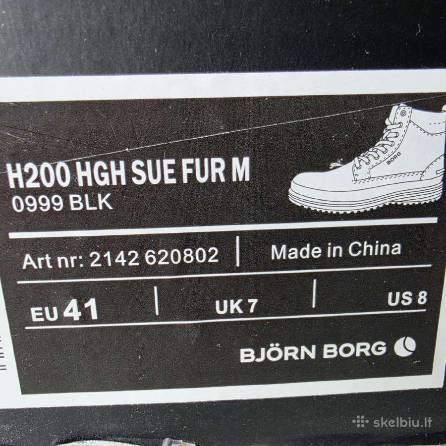 Björn Borg verstos odos batai su kailiu 41 dydžio - nuotraukos Nr. 19