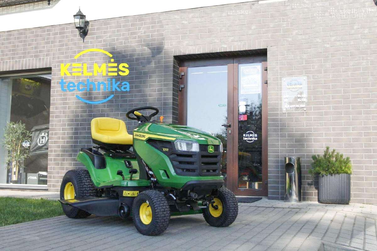 Sodo traktoriukas John Deere X107 .Akcija.