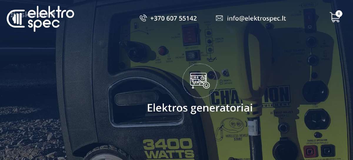 Elektros generatoriai - Elektrospec - nuotraukos Nr. 2