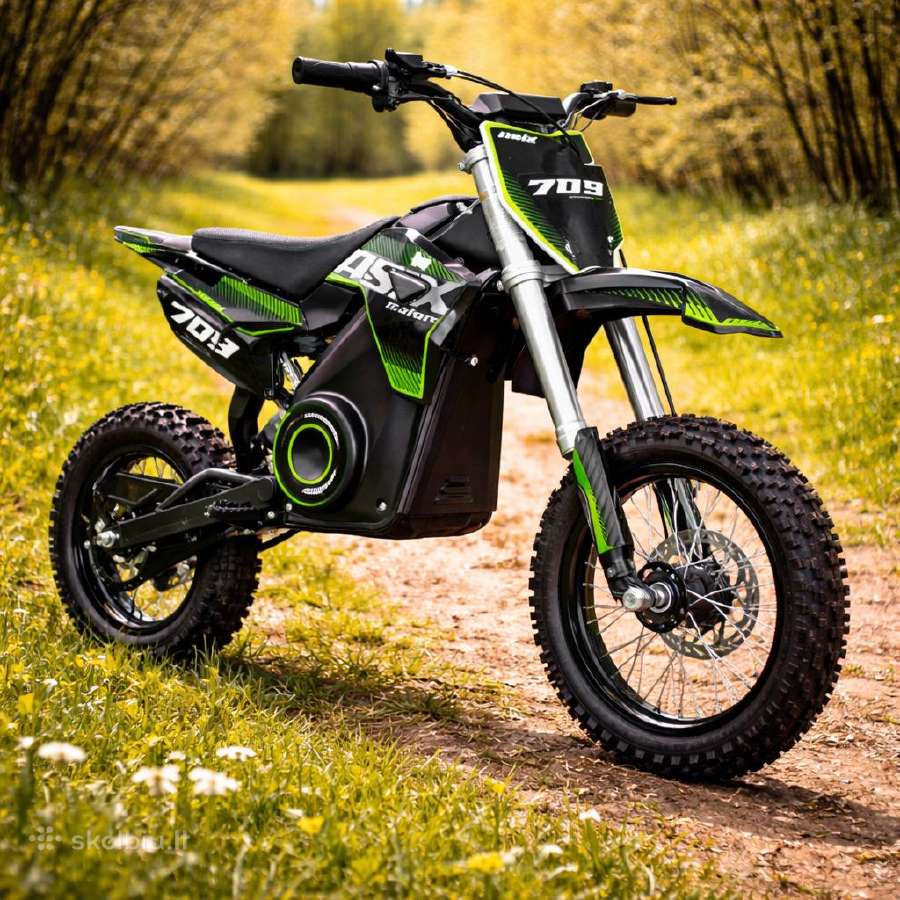 Elektrinis krosinis motociklas 1100w su garantija!