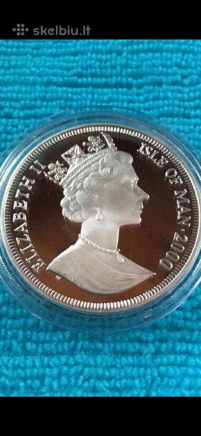 Moneta I.o.m. 2000m. 1 krona, sidabras(.925) - nuotraukos Nr. 2