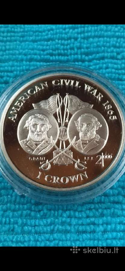 Moneta Isle of Man 1999m. 1 krona, sidabras(.925),