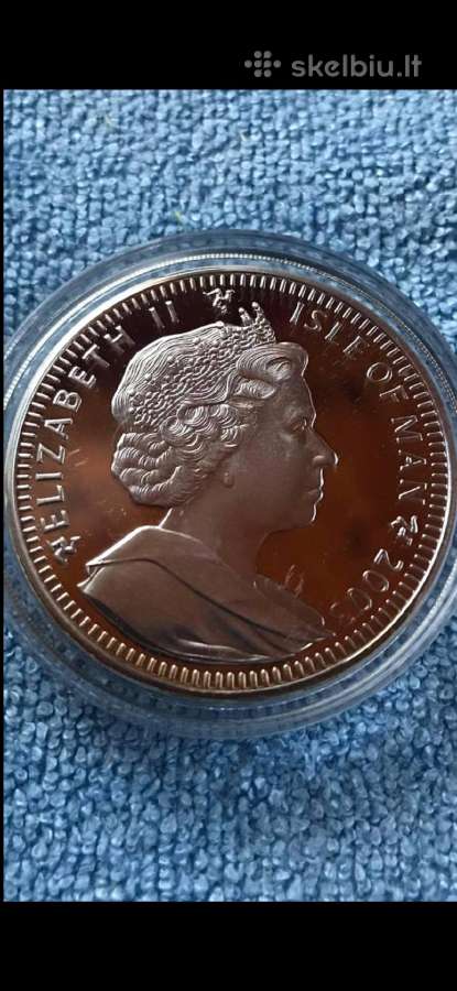 Moneta Isle of Man 2003m. 1 krona, sidabras(.925) - nuotraukos Nr. 2