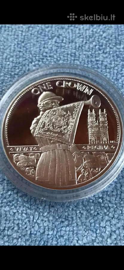 Moneta Isle of Man 2012m. 1 krona, sidabras(.925)