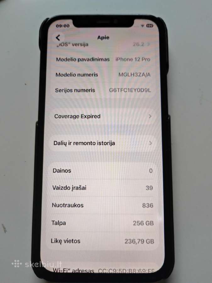 iPhone 12 pro 250 GB 2 sim - nuotraukos Nr. 5