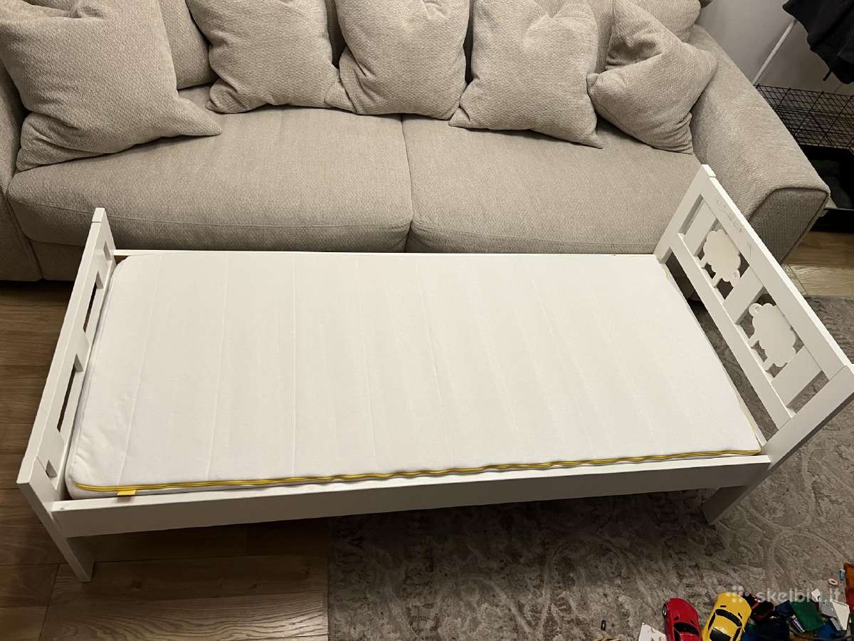 Ikea lova Kritter + čiužinys Ikea Underlig+apsauga