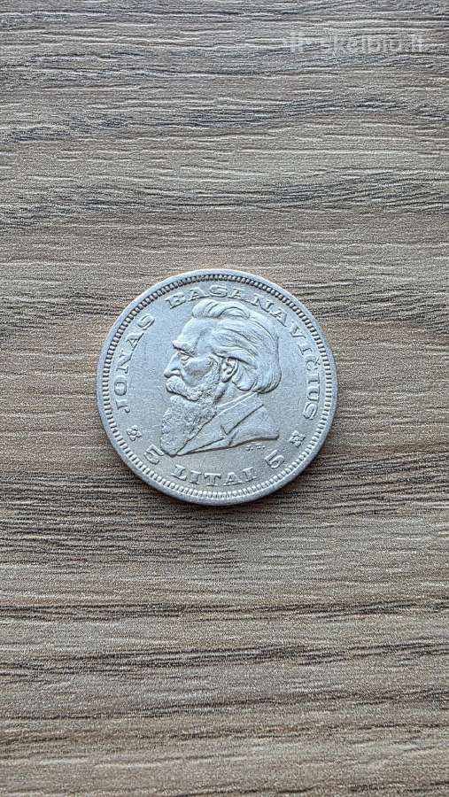 1925 metų 5 litai Basanavičius sidabras - nuotraukos Nr. 3