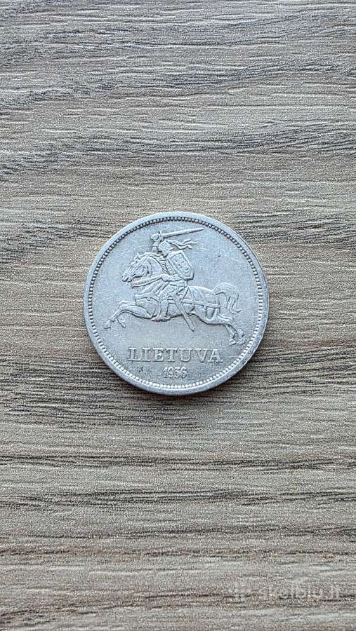 1925 metų 5 litai Basanavičius sidabras - nuotraukos Nr. 4