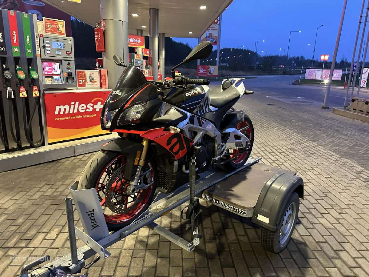 Motociklo priekabos nuoma moto transportas