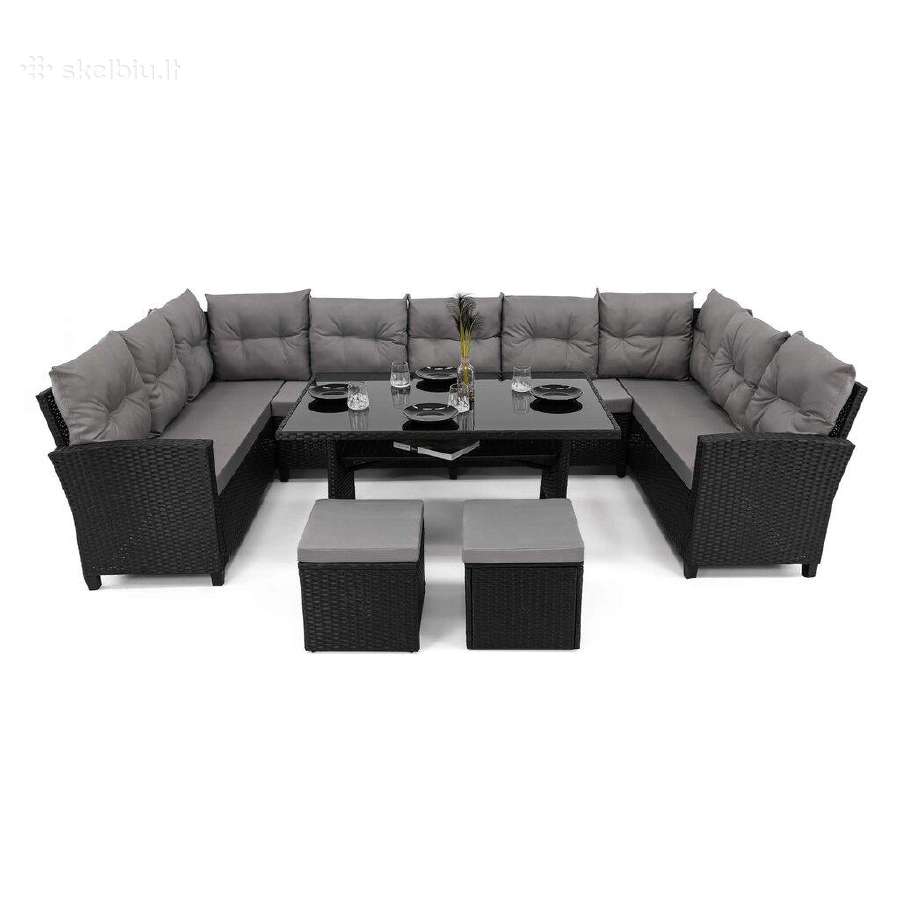 Lauko baldu komplektas Oasis 11vietų Technoratanas - nuotraukos Nr. 6