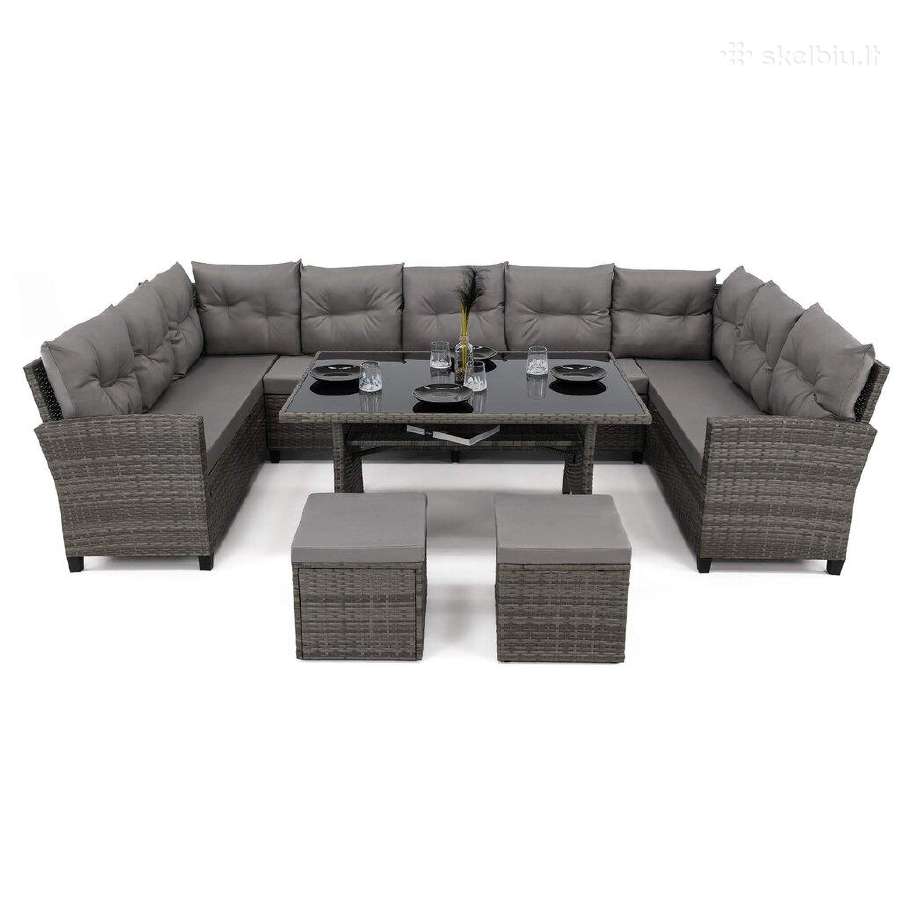 Lauko baldu komplektas Oasis 11vietų Technoratanas - nuotraukos Nr. 8