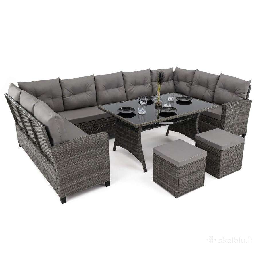 Lauko baldu komplektas Oasis 11vietų Technoratanas - nuotraukos Nr. 9