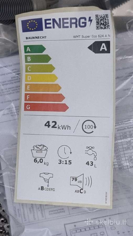 Nauja Bauknecht Wmt Super Eco 624a + garantija - nuotraukos Nr. 16