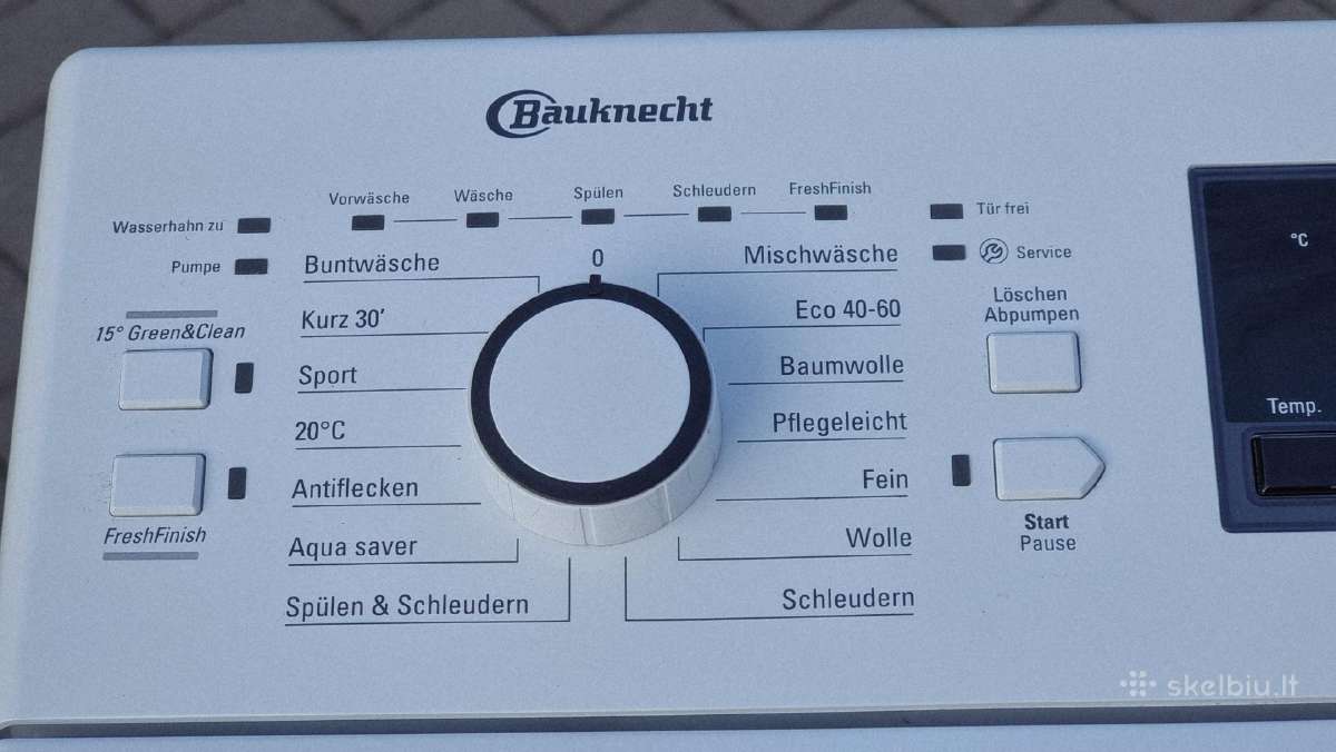 Nauja Bauknecht Wmt Super Eco 624a + garantija - nuotraukos Nr. 15