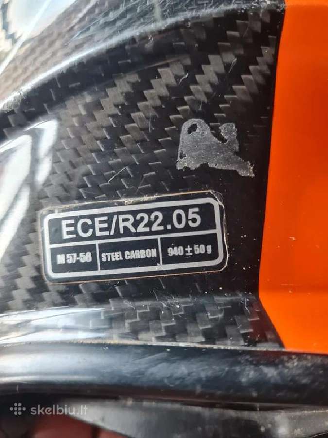 Md."acerbis Steel Carbon" šalmas. - nuotraukos Nr. 7