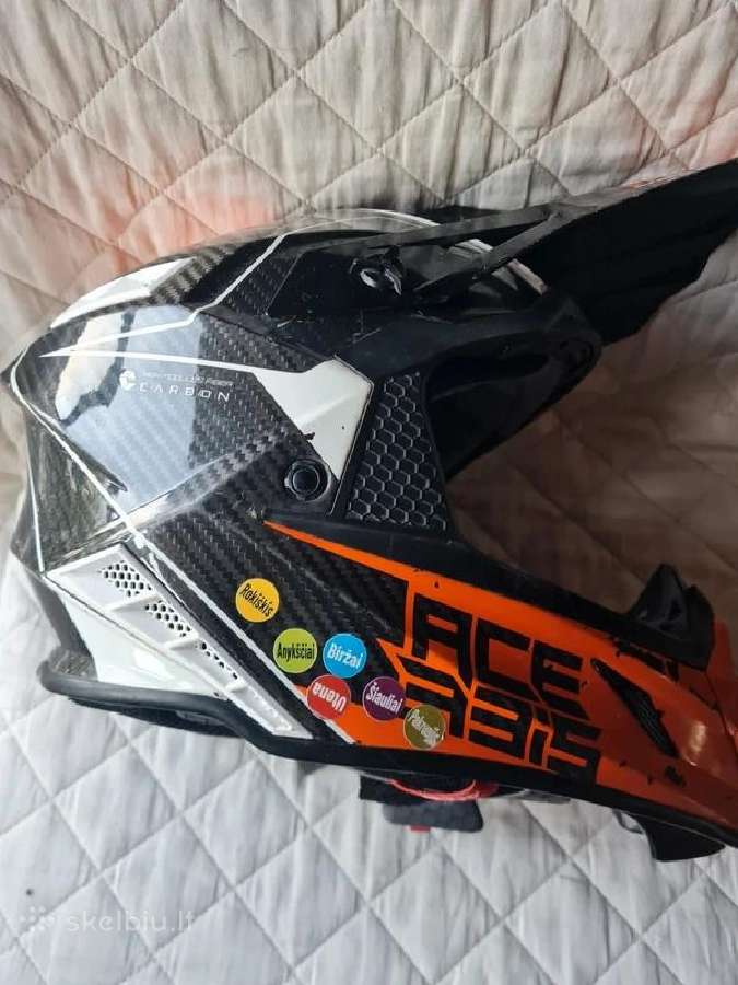 Md."acerbis Steel Carbon" šalmas. - nuotraukos Nr. 4