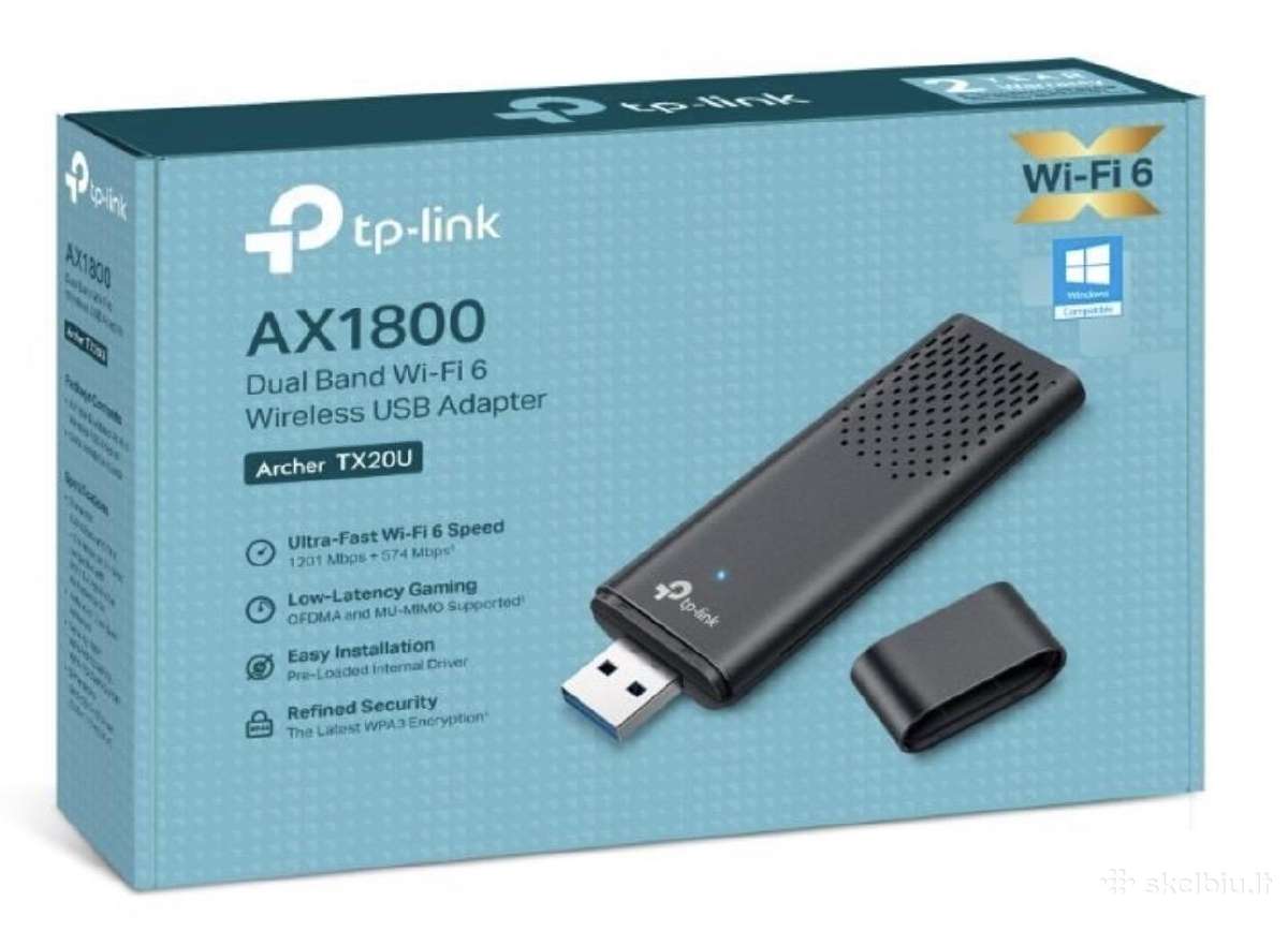 Wi-fi adapteris Ax1800 (Archer Tx20u) - nuotraukos Nr. 3