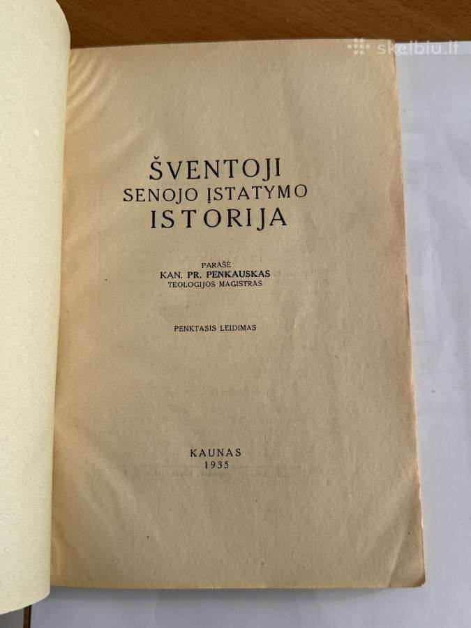 Šventoji senojo įstatymo istorija 1935 m. - nuotraukos Nr. 2