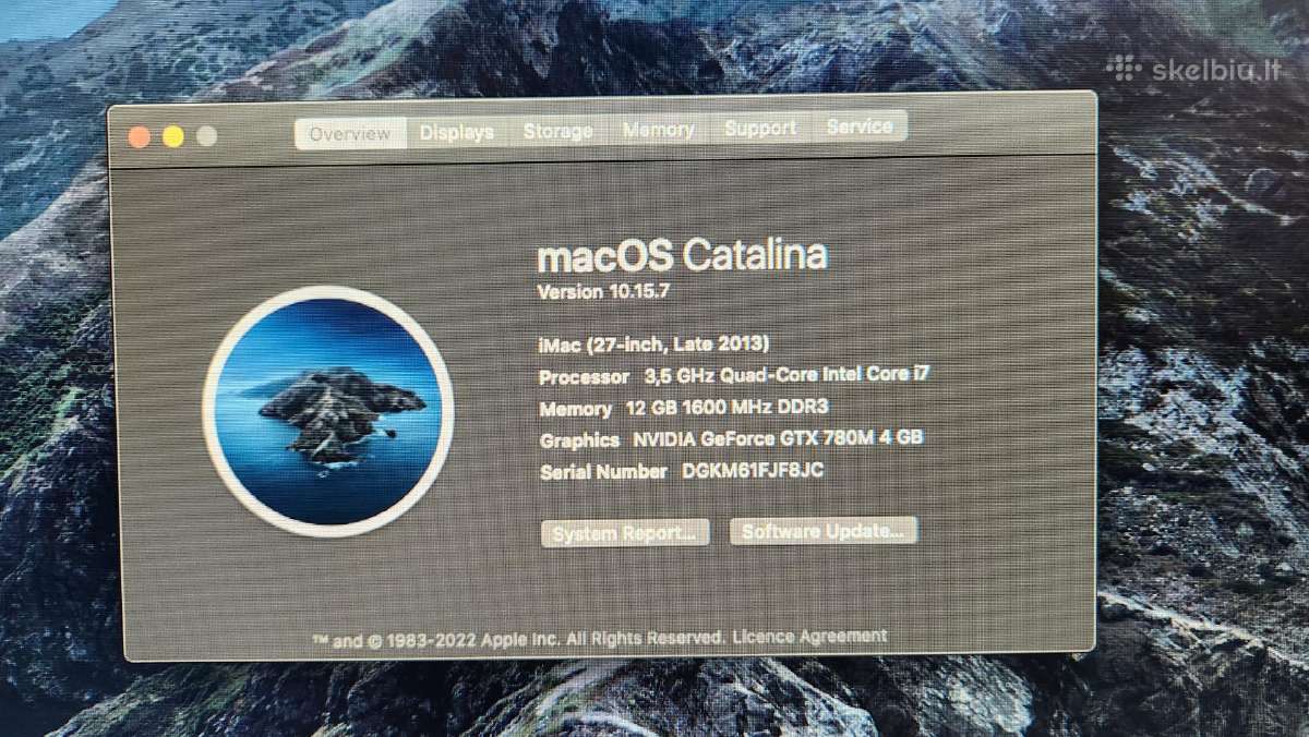 iMac 2013 I7 ram12gb