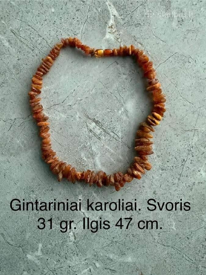 Parduodu gintarinius karolius - nuotraukos Nr. 5