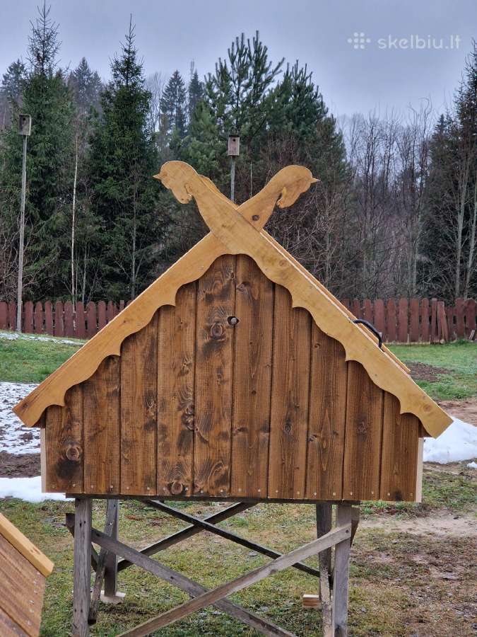 Šulinio stogelis apdaila natūralios medienos - nuotraukos Nr. 2