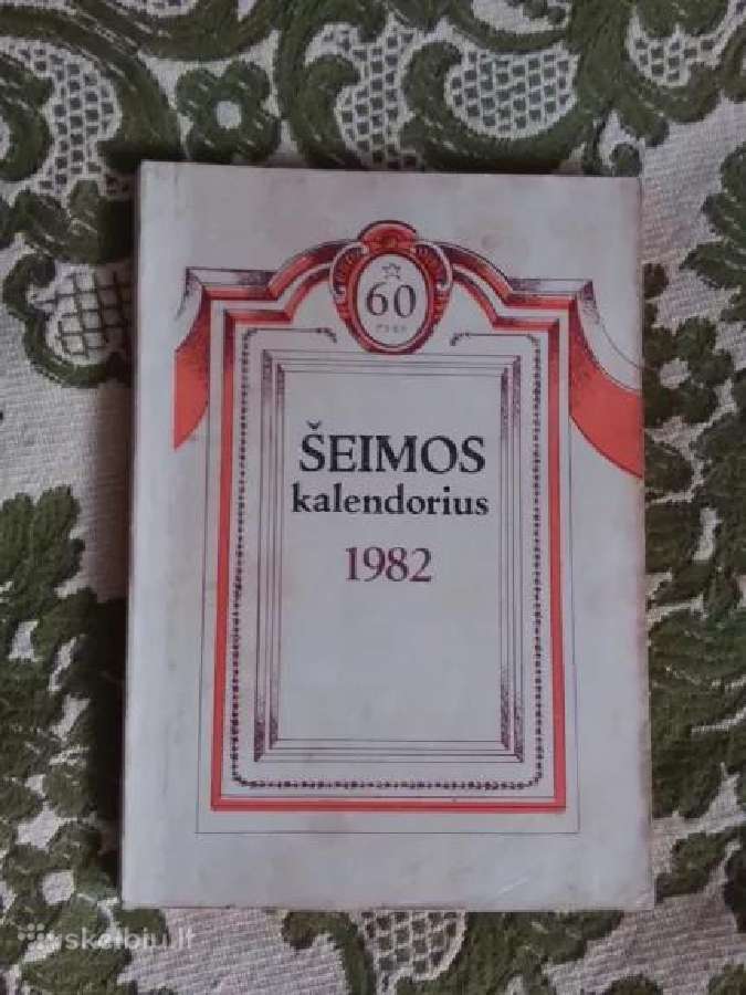 Šeimos kalendorius 1982,86,87,1979mm - nuotraukos Nr. 3