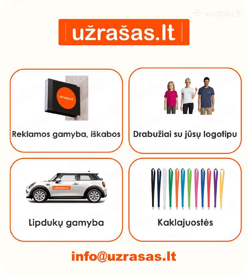 Užrašas lt - reklamos gamyba ir el. prekyba