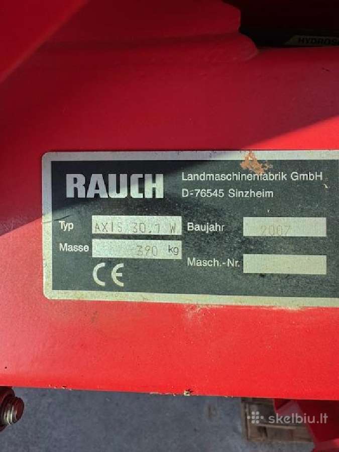 Trašų barstytuvas Rauch axis 30.1 W