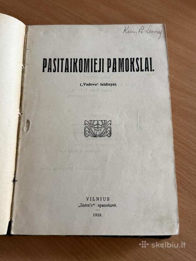 Pasitaikomieji ir Gedimieji pamokslai 1915 m.