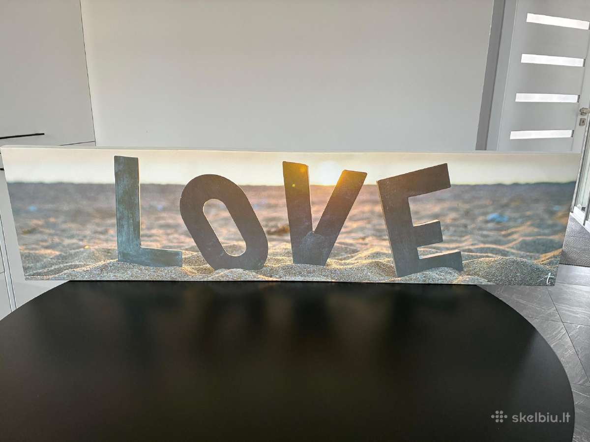 Didelis paveikslas Love 120x30 cm – moderni dekora