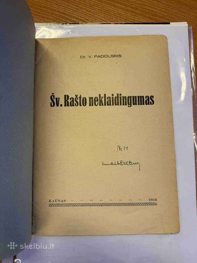 Šv. Rašto neklaidingumas 1934 m. - nuotraukos Nr. 2