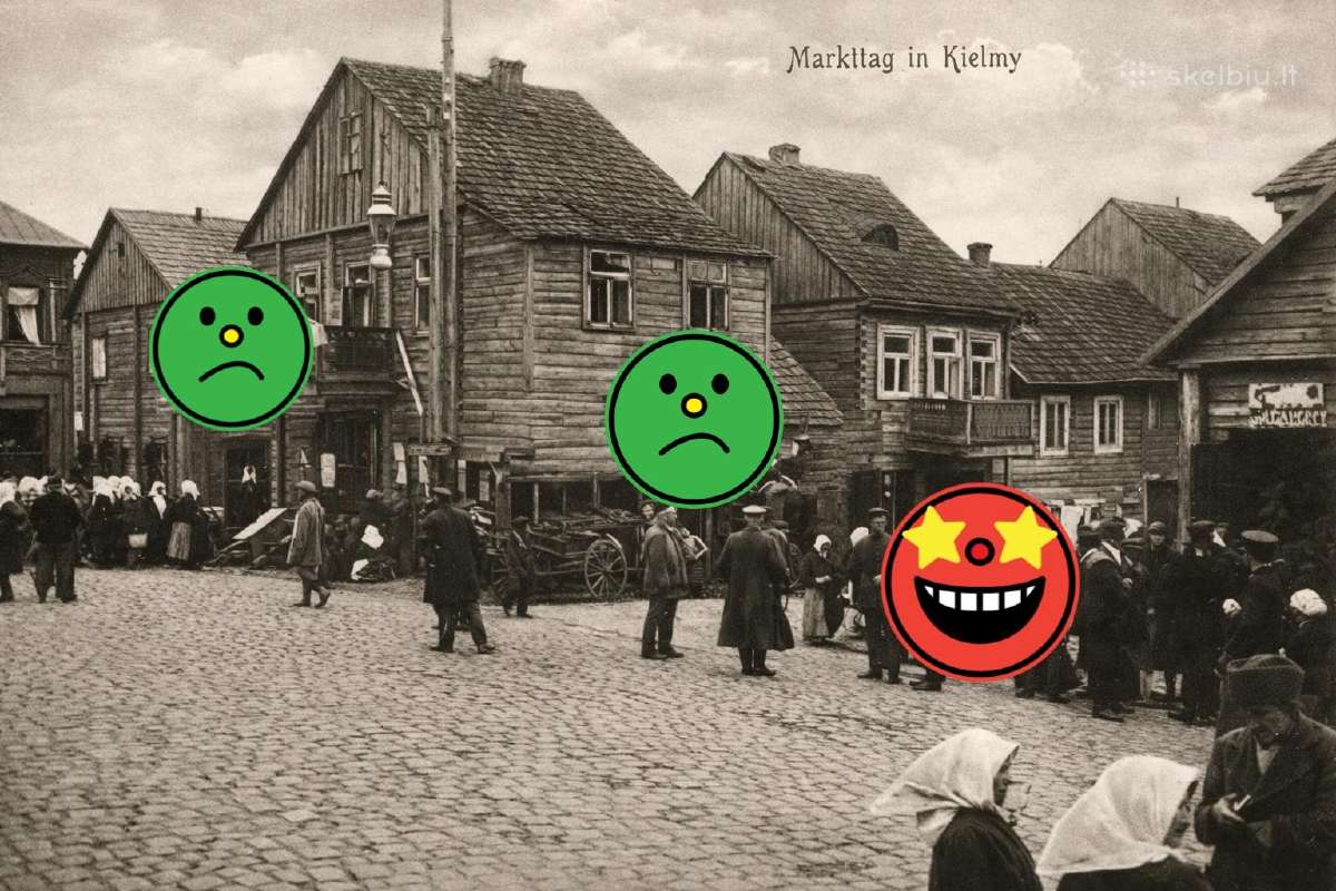 Kelme senas atvirukas
