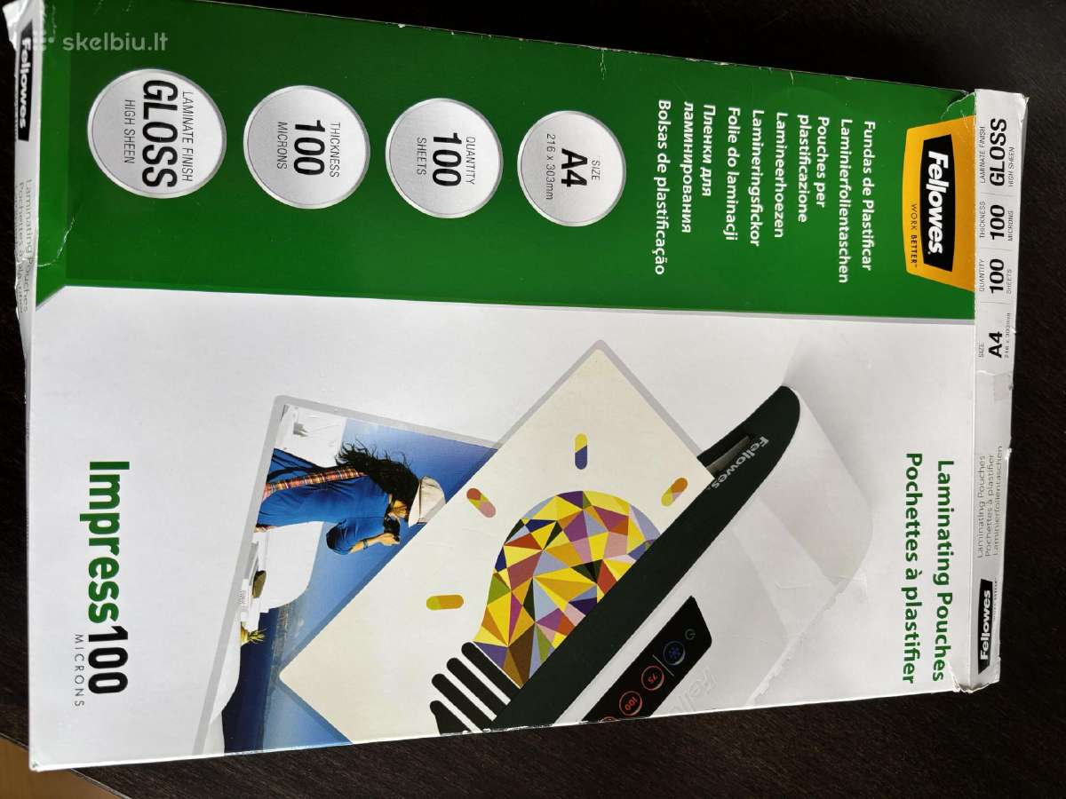 Aukštos kokybės skaidrūs laminavimo vokeliai